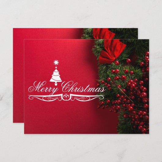 Joyeuse carte postale de Noël (Devant / Derrière)