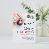 Joyeuse carte postale de Noël (Debout devant)