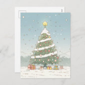 Joyeuse carte postale de Noël (Devant / Derrière)