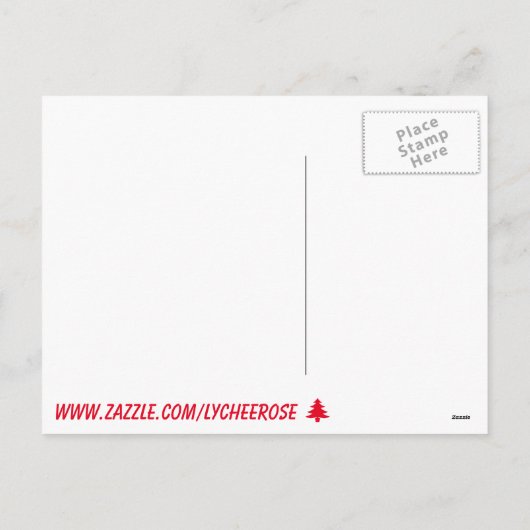 Joyeuse carte postale de Noël (Dos)