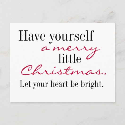 Joyeuse carte postale de Noël (Devant)