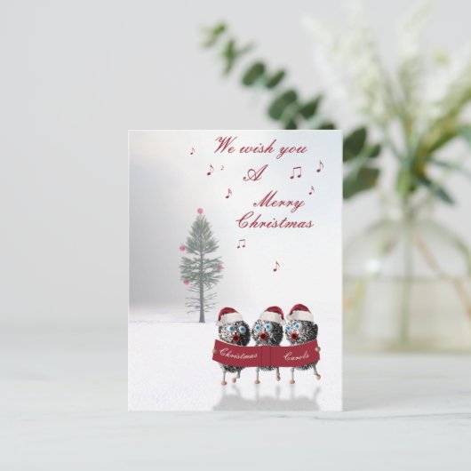 Joyeuse carte postale de Noël (Debout devant)