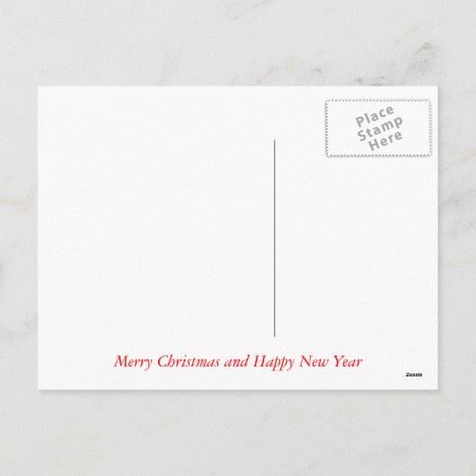 Joyeuse carte postale de Noël (Dos)