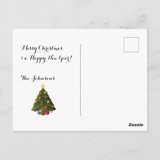 Joyeuse carte postale de Noël (Dos)