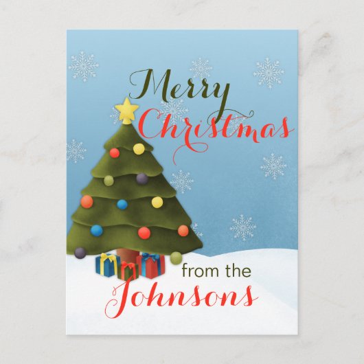 Joyeuse carte postale de Noël (Devant)