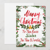 Joyeuse carte postale de Noël (Devant / Derrière)