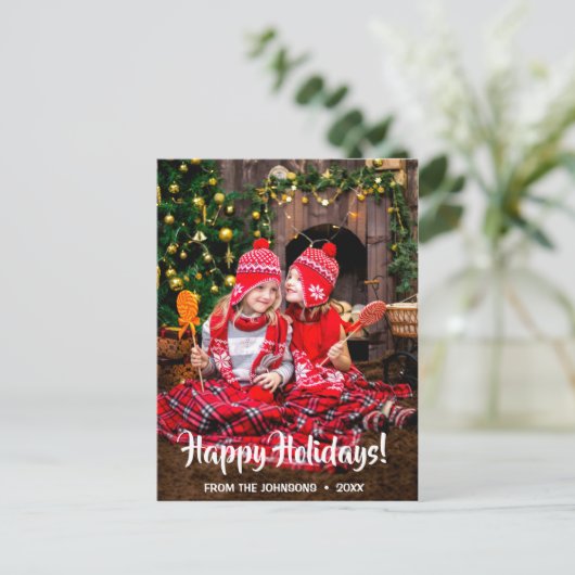 Joyeuse carte postale de Noël Joyeuses cartes post (Debout devant)