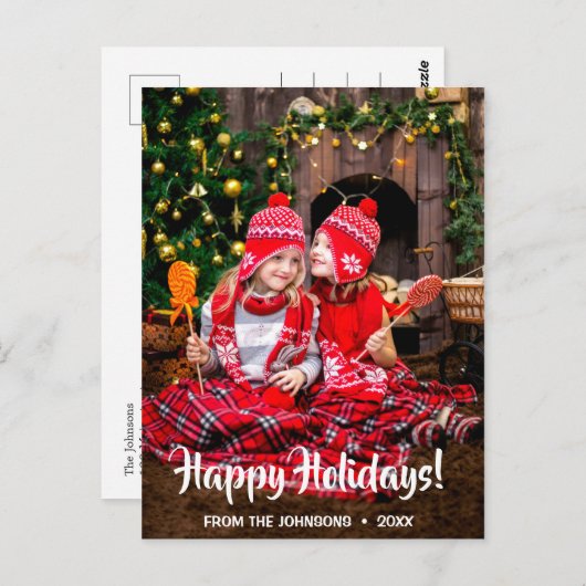 Joyeuse carte postale de Noël Joyeuses cartes post (Devant / Derrière)