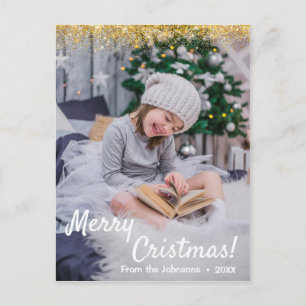 Joyeuse carte postale de Noël Joyeuses cartes post