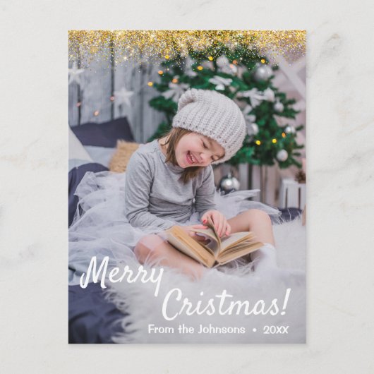 Joyeuse carte postale de Noël Joyeuses cartes post (Devant)