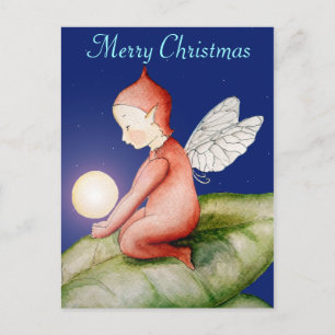 Joyeuse carte postale Elf Christmas
