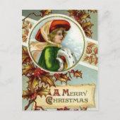 Joyeuse carte postale Vintage de Noël (Devant)