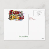Joyeuse carte postale Vintage de Noël (Dos)