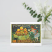 Joyeuse carte postale Vintage Halloween (Debout devant)