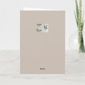 Joyeuse carte Snowman de Noël (Dos)