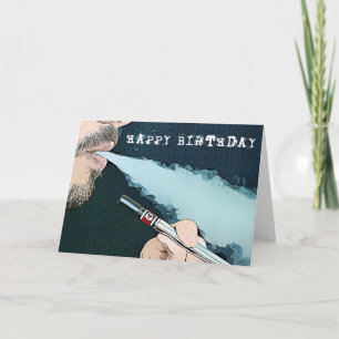 Joyeuse carte Vaping Anniversaire