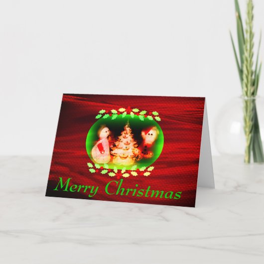 Joyeuse carte Vintage Noël (Devant)