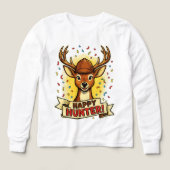 Joyeuse chasse célébration cerf amusant festif cha (Motif recto)