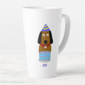Joyeuse Coupe d'Anniversaire Grande Mug Latte (Angle droit)