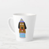 Joyeuse Coupe d'Anniversaire Petite Mug Latte (Angle gauche)