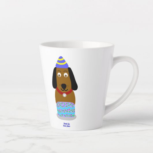 Joyeuse Coupe d'Anniversaire Petite Mug Latte (Droite)
