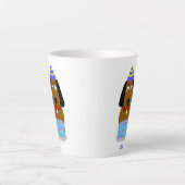 Joyeuse Coupe d'Anniversaire Petite Mug Latte (Devant)