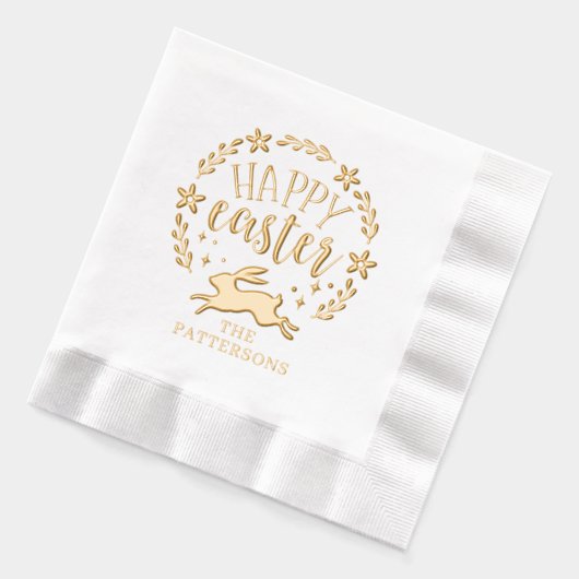 Joyeuse couronne florale de Pâques Nom personnalis (Gauche)