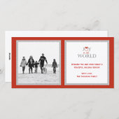 Joyeuse couronne Noël / Carte photo de vacances (Devant / Derrière)