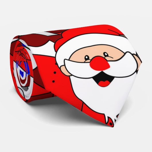 joyeuse cravate père Noël (Roulé)