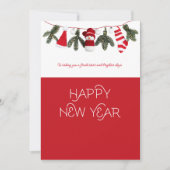 Joyeuse et bonne année Carte de Noël, Moderne (Devant)