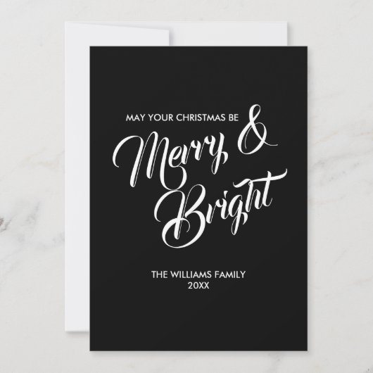 Joyeuse et brillante carte de Noël (Devant)