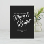 Joyeuse et brillante carte de Noël (Debout devant)