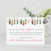 Joyeuse et brillante carte de Noël (Debout devant)