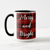 Joyeuse et brillante tasse de Noël personnalisée (Gauche)