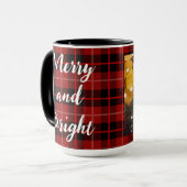 Joyeuse et brillante tasse de Noël personnalisée (Devant gauche)