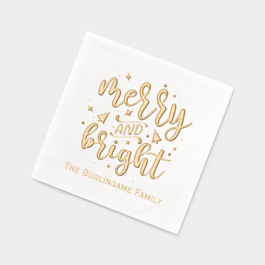 Joyeuse et brillante typographie Nom de famille (Gauche)