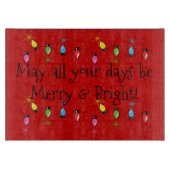 Joyeuse et intelligente planche à découper de Noël (Devant)