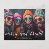 Joyeuse et lumineuse carte postale de photo de (Devant)