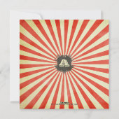 Joyeuse et lumineuse rétro carte de vacances de (Dos)