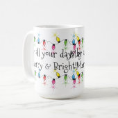 Joyeuse et lumineuse tasse de lumières de Noël (Devant gauche)