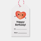 Joyeuse étiquette cadeau d'anniversaire avec un co (Devant)