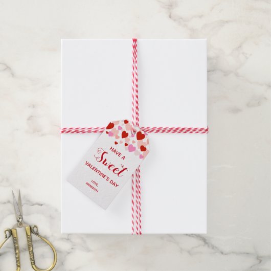 Joyeuse étiquette de cadeau pour la Saint-Valentin (Avec de la ficelle)