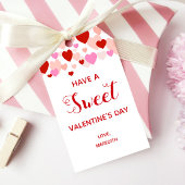 Joyeuse étiquette de cadeau pour la Saint-Valentin