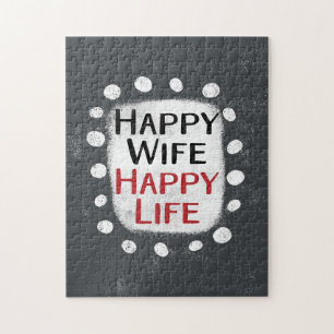 Joyeuse Femme Happy Life Jigsaw Puzzle