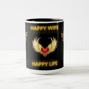 Joyeuse Femme Happy Life Mug