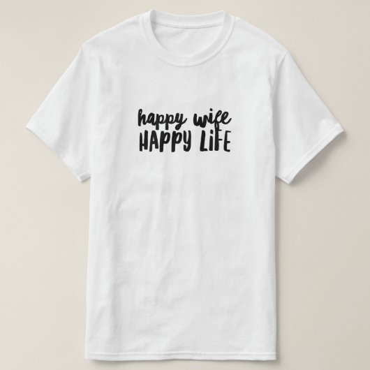 Joyeuse Femme Happy Life T-shirt (Design devant)