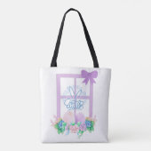 Joyeuse fenêtre de Pâques avec Fleurs et Sac fourr (Dos)