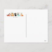 Joyeuse Fente de Pâques et carte postale lama (Dos)