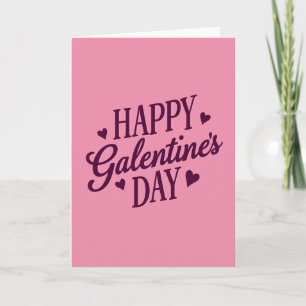 Joyeuse fête de Galentines Journée coeurs carte ma