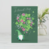 Joyeuse fête de la Saint-Patrick Carte de vœux irl (Debout devant)